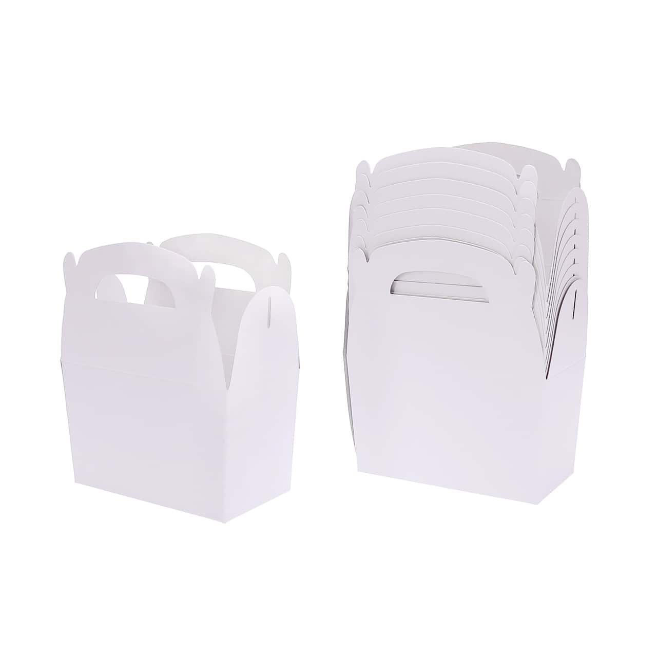 12 Packs: 10 ct. (120 total) White Gable Boxes by Celebrate It™